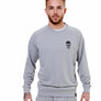 Mens Silver Slim Fit Sweatshirt